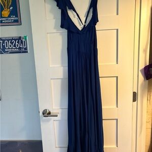 Elegant Blue Maxi Dress